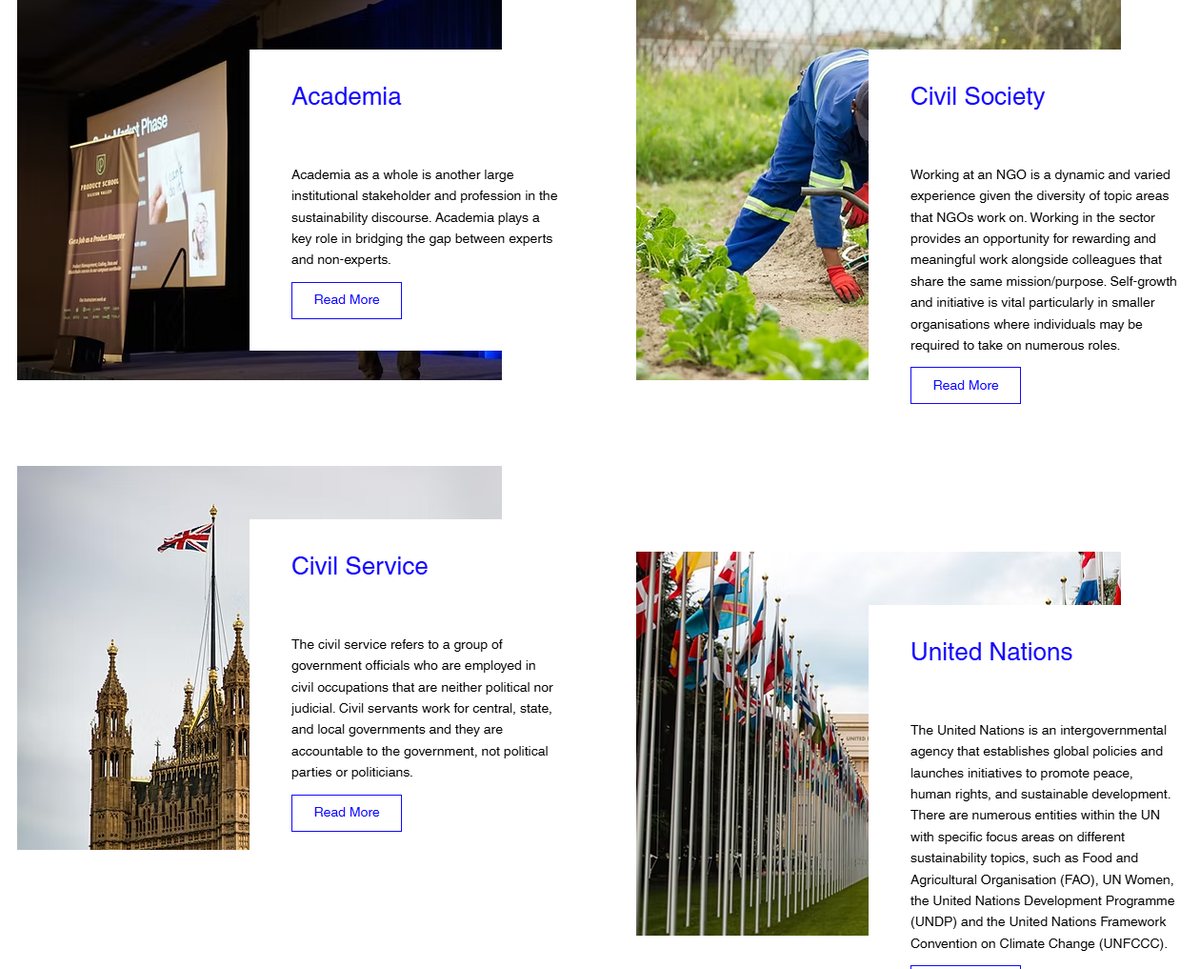Screenshot of the 2024 toolkit's Career Journey Showcase page